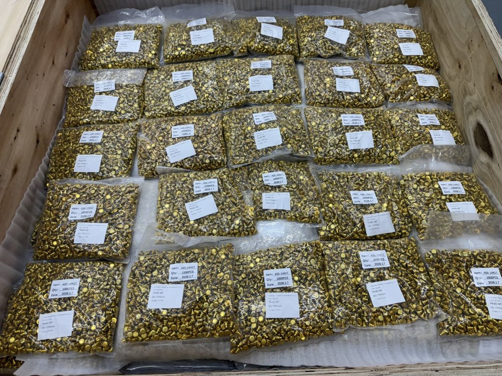 Bulk machined rivets produced through the Bellco custom parts program