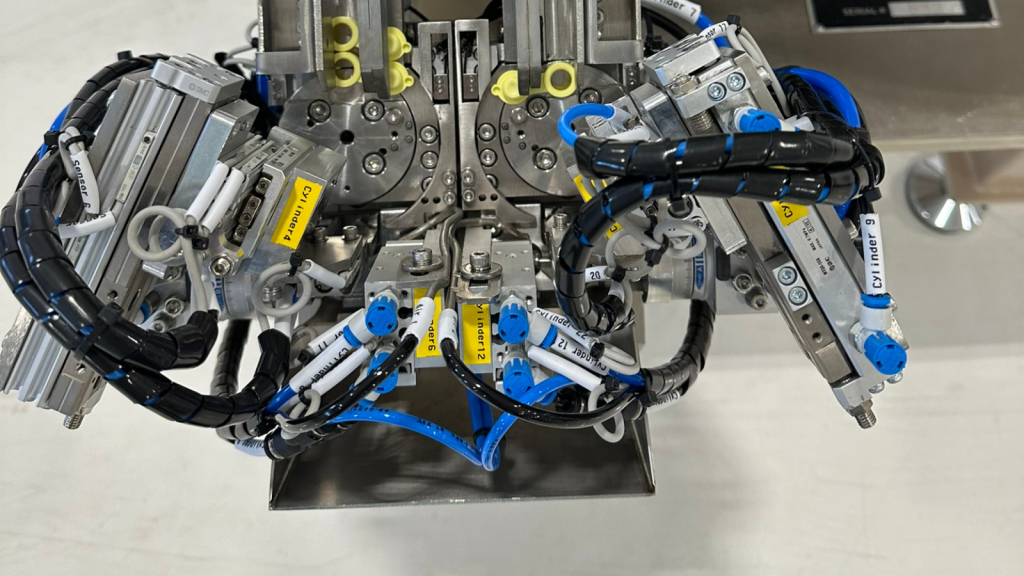 Rotary to pick-and-place escapement